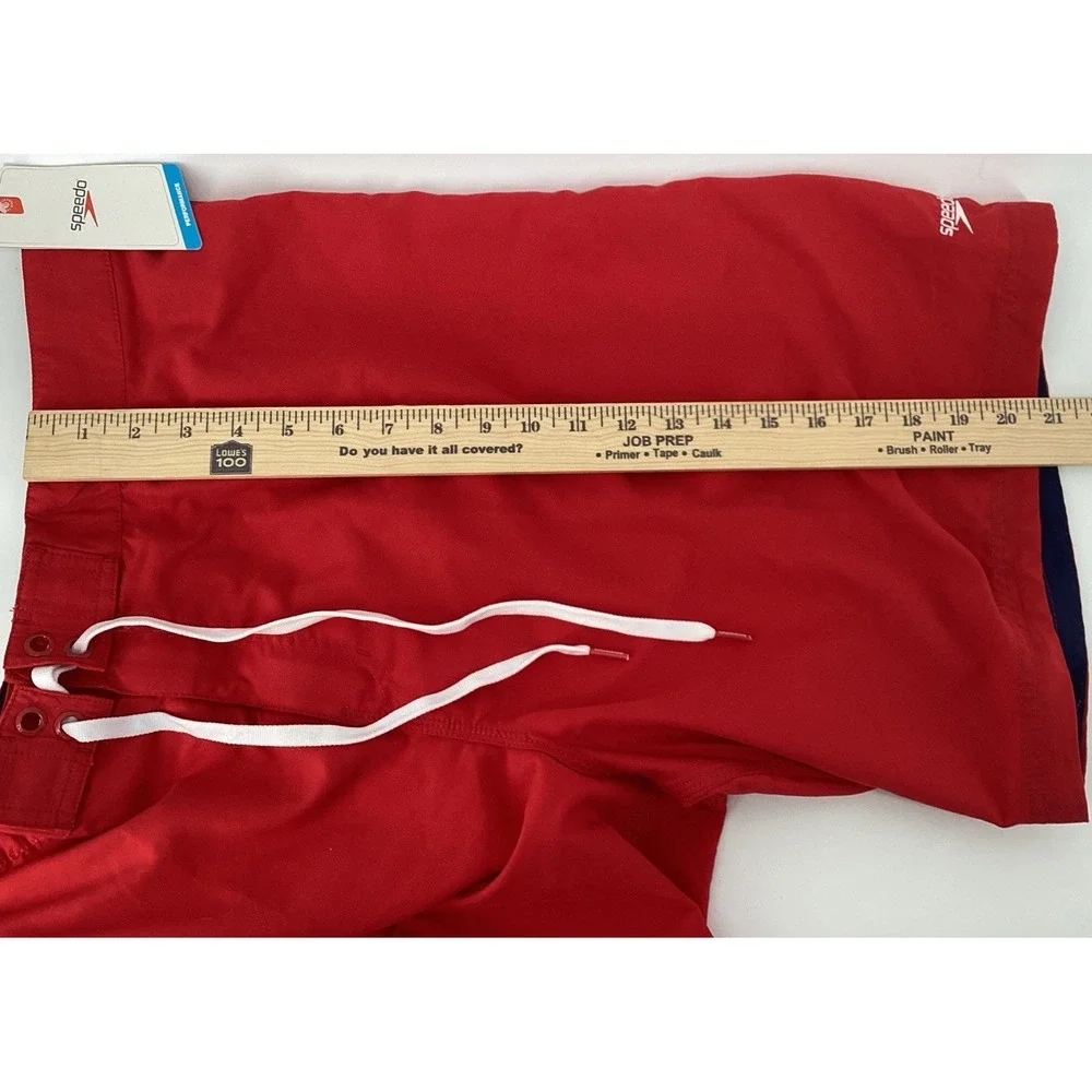 Speedo Men's Swim Trunks Size XLarge Red Performance Shorts